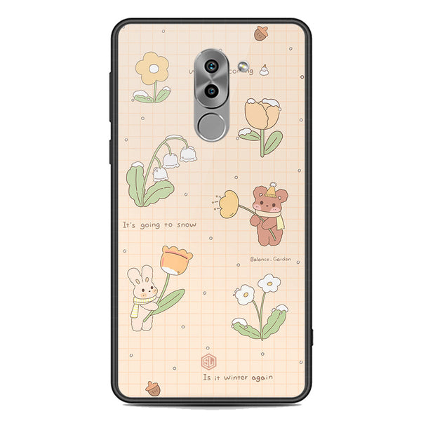 Cute Korean Design Series Soft Phone Case - Premium Glass Case - Design 4 - Huawei Mate 9 Lite