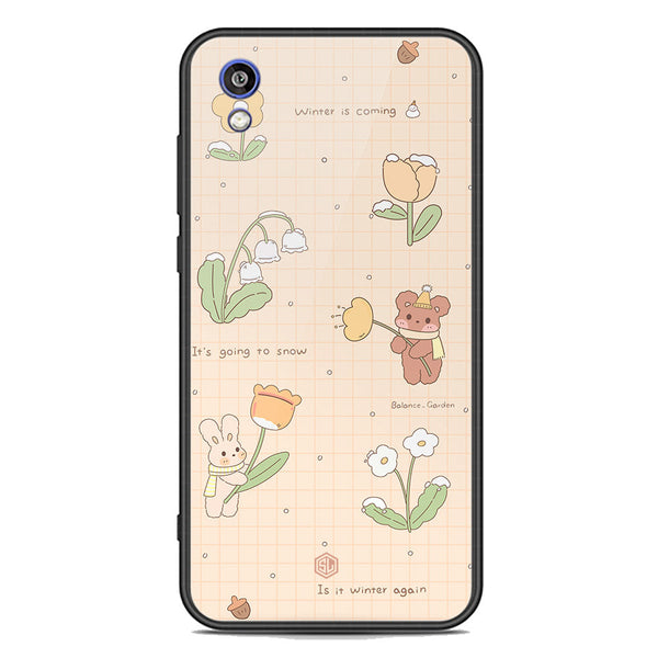 Cute Korean Design Series Soft Phone Case - Premium Glass Case - Design 4 - Huawei Honor 8S