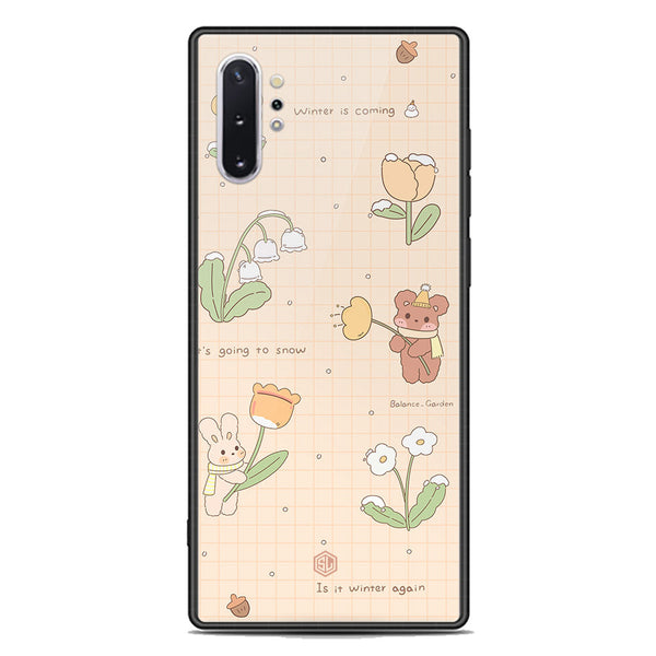 Cute Korean Design Series Soft Phone Case - Premium Glass Case - Design 4 - Samsung Galaxy Note 10 Plus