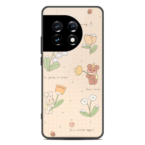 Cute Korean Design Series Soft Phone Case - Premium Glass Case - Design 4 - OnePlus Ace 2 Pro