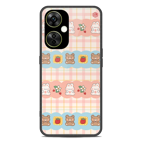 Cute Korean Design Series Soft Phone Case - Premium Glass Case - Design 5 - OnePlus Nord CE 3 Lite