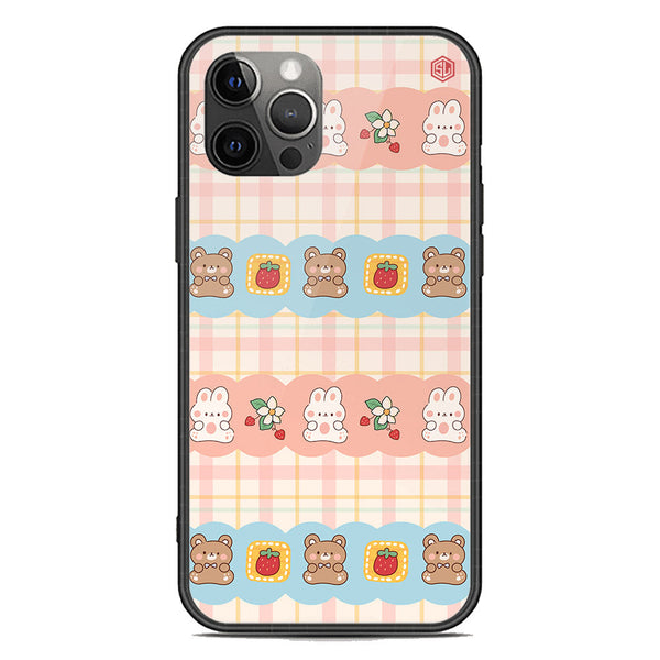 Cute Korean Design Series Soft Phone Case - Premium Glass Case - Design 5 - iPhone 12 Pro Max