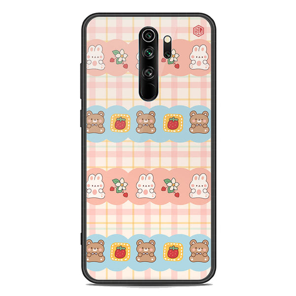 Cute Korean Design Series Soft Phone Case - Premium Glass Case - Design 5 - Xiaomi Redmi Note 8 Pro