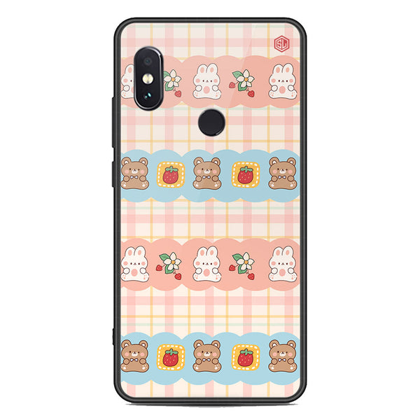 Cute Korean Design Series Soft Phone Case - Premium Glass Case - Design 5 - Xiaomi Redmi Note 5 Pro