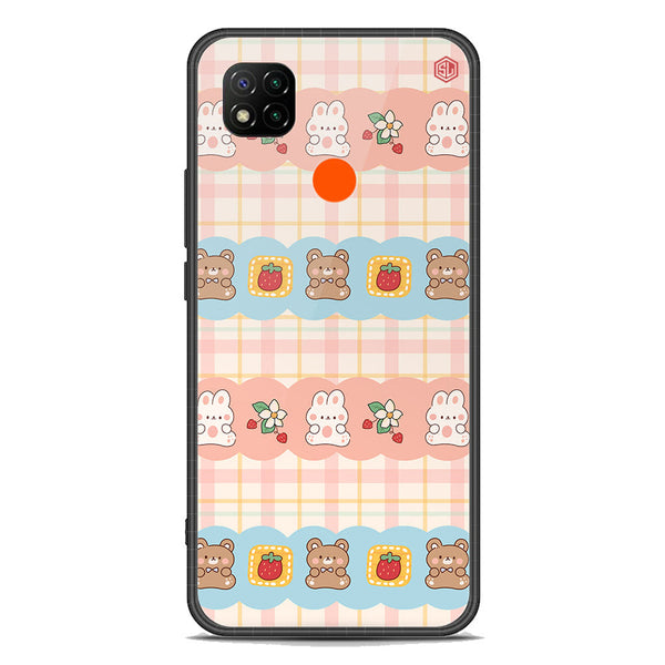 Cute Korean Design Series Soft Phone Case - Premium Glass Case - Design 5 - Xiaomi Redmi 10A