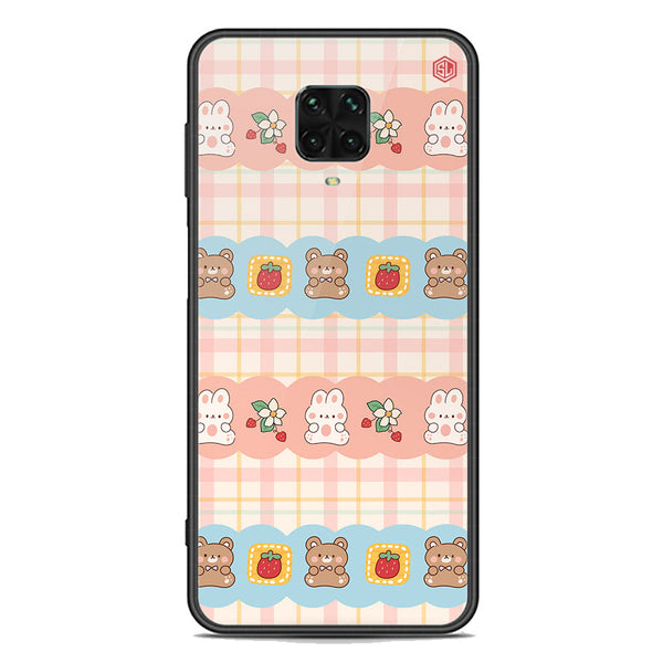 Cute Korean Design Series Soft Phone Case - Premium Glass Case - Design 5 - Xiaomi Poco M2 Pro