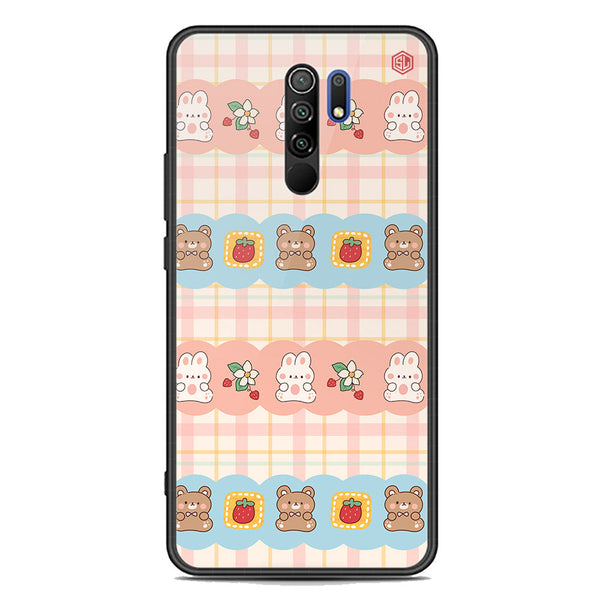 Cute Korean Design Series Soft Phone Case - Premium Glass Case - Design 5 - Xiaomi Poco M2