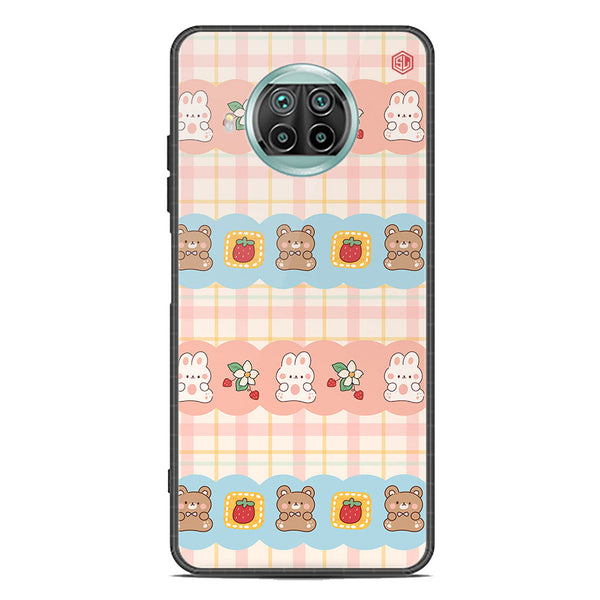Cute Korean Design Series Soft Phone Case - Premium Glass Case - Design 5 - Xiaomi Mi 10T Lite