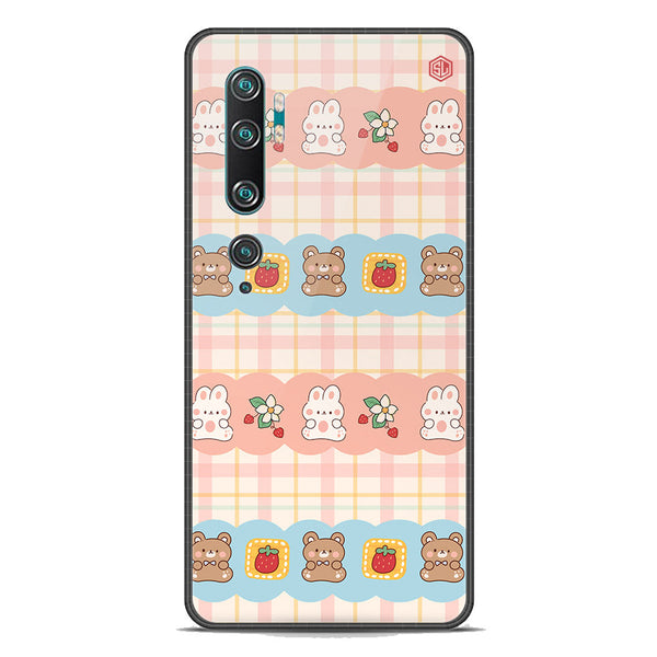 Cute Korean Design Series Soft Phone Case - Premium Glass Case - Design 5 - Xiaomi Mi Note 10