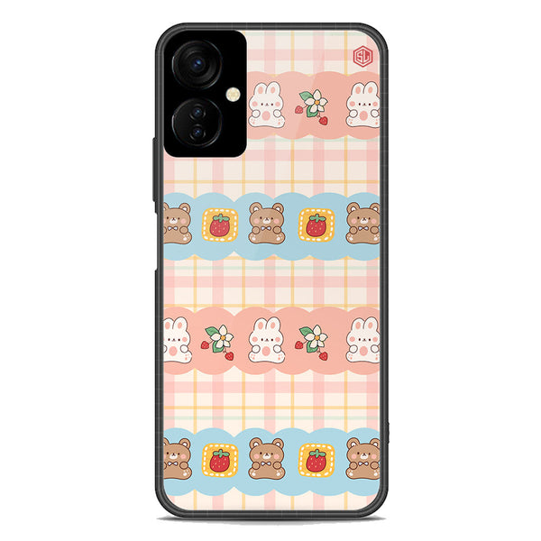 Cute Korean Design Series Soft Phone Case - Premium Glass Case - Design 5 - Tecno Camon 19 Neo