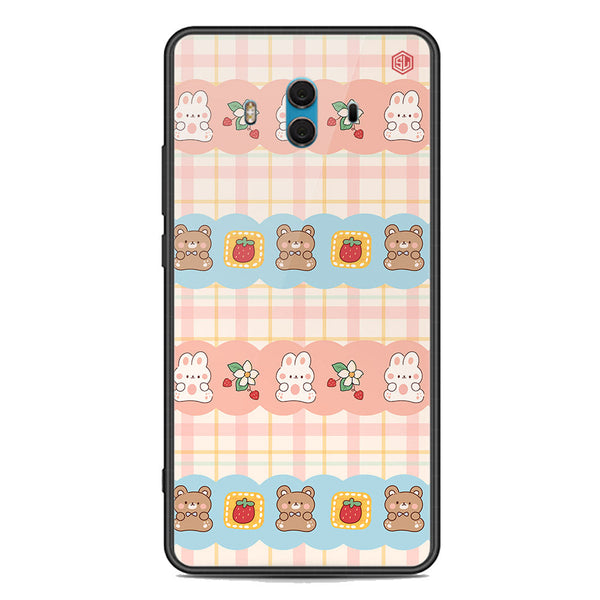 Cute Korean Design Series Soft Phone Case - Premium Glass Case - Design 5 - Huawei Mate 10