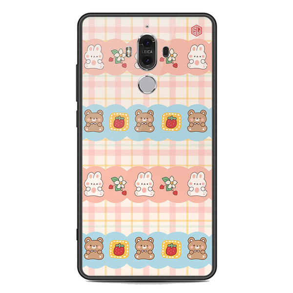 Cute Korean Design Series Soft Phone Case - Premium Glass Case - Design 5 - Huawei Mate 9