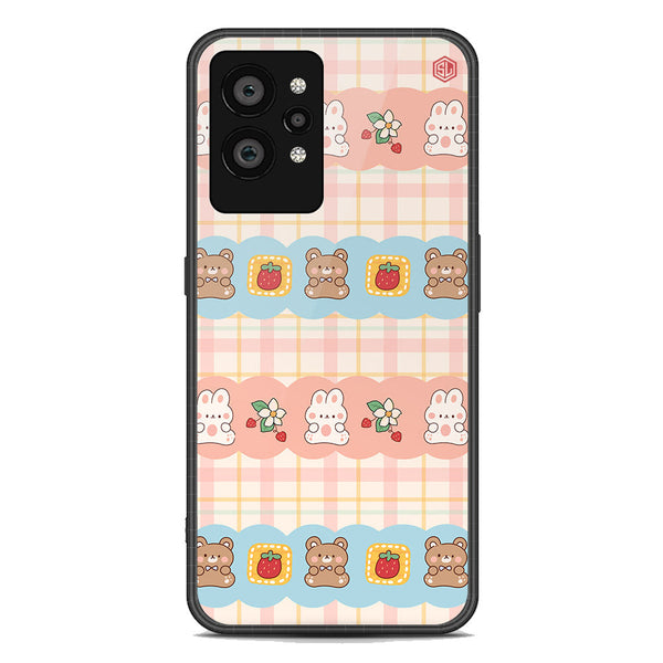 Cute Korean Design Series Soft Phone Case - Premium Glass Case - Design 5 - Realme GT2 Pro