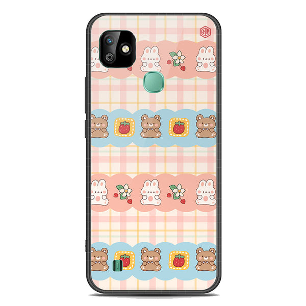 Cute Korean Design Series Soft Phone Case - Premium Glass Case - Design 5 - Infinix Smart HD 2021