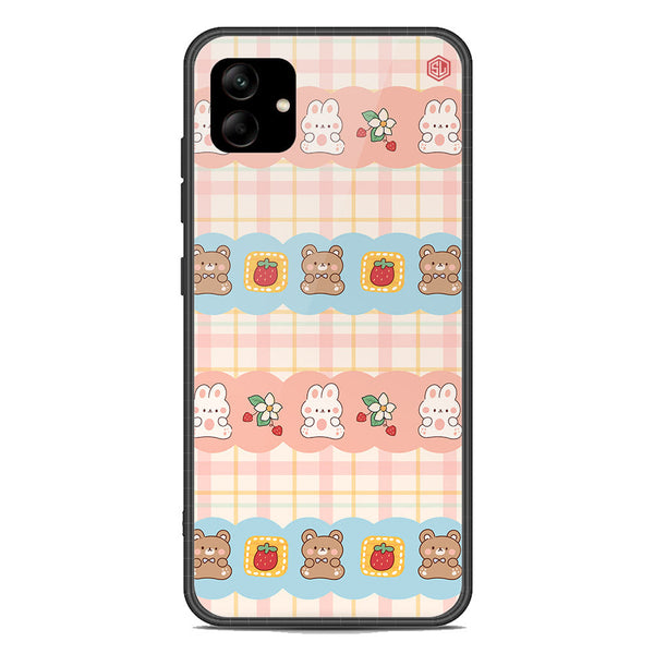 Cute Korean Design Series Soft Phone Case - Premium Glass Case - Design 5 - Samsung Galaxy M13 5G