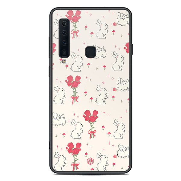 Cute Korean Design Series Soft Phone Case - Premium Glass Case - Design 6 - Samsung Galaxy A9 2018