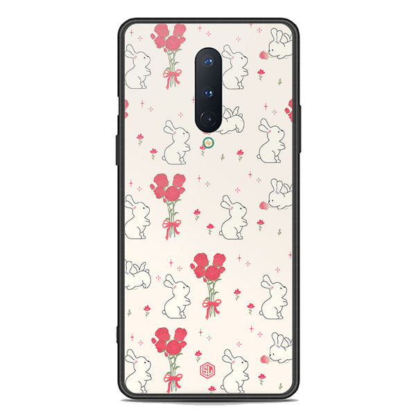 Cute Korean Design Series Soft Phone Case - Premium Glass Case - Design 6 - OnePlus 8 4G