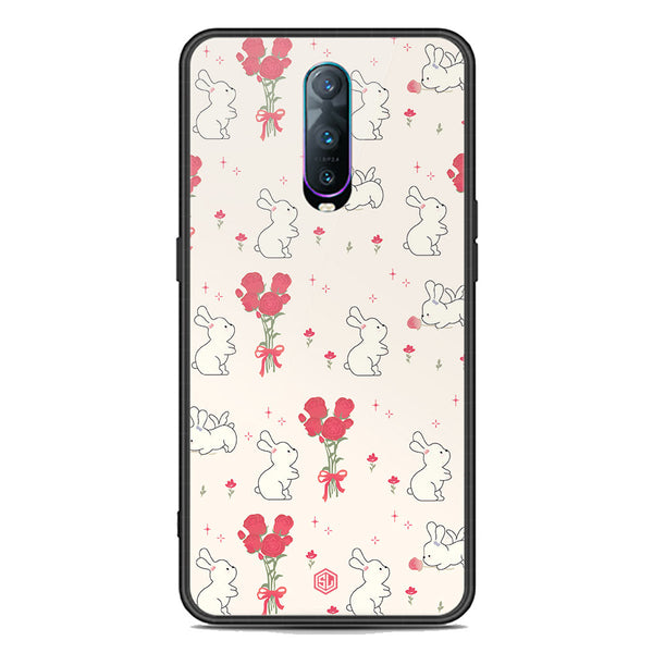 Cute Korean Design Series Soft Phone Case - Premium Glass Case - Design 6 - Oppo R17 Pro