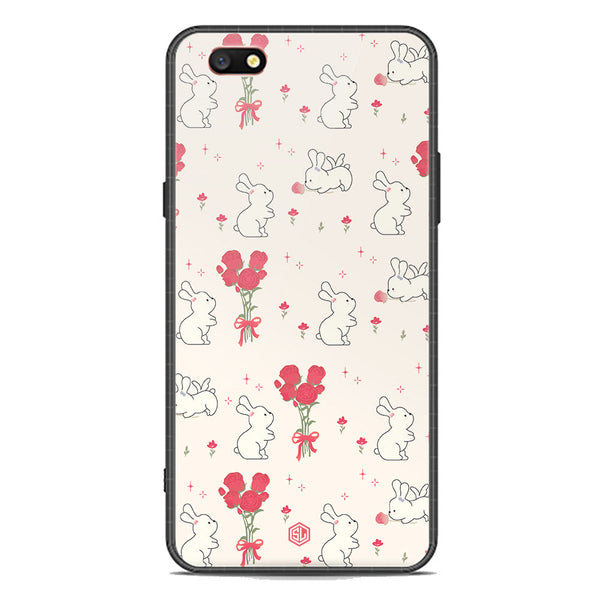 Cute Korean Design Series Soft Phone Case - Premium Glass Case - Design 6 - Oppo F3