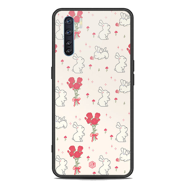 Cute Korean Design Series Soft Phone Case - Premium Glass Case - Design 6 - Oppo A91
