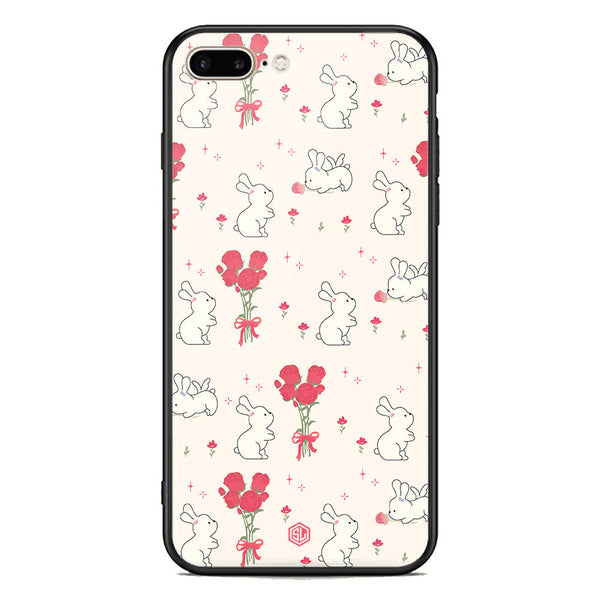 Cute Korean Design Series Soft Phone Case - Premium Glass Case - Design 6 - iPhone 8 Plus / 7 Plus
