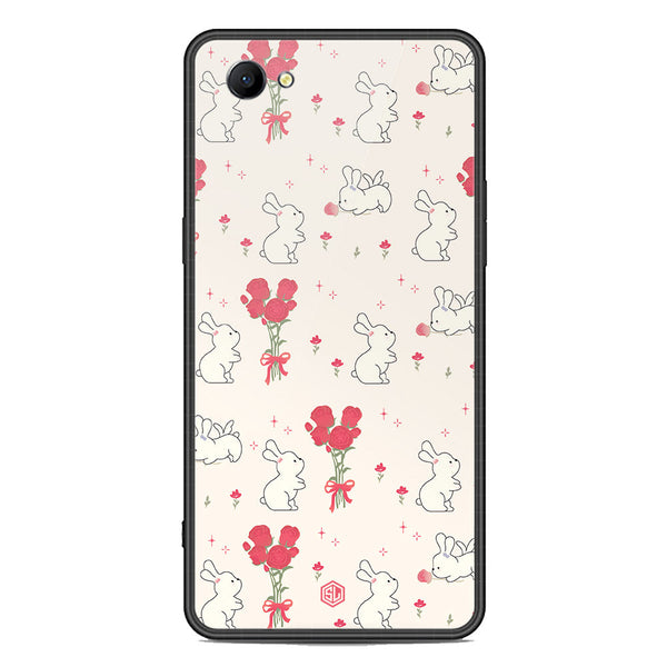 Cute Korean Series Soft Phone Case - Premium Glass Case - Design 6 - Oppo A3