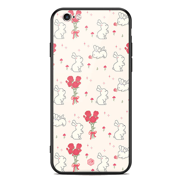 Cute Korean Design Series Soft Phone Case - Premium Glass Case - Design 6 - iPhone 6
