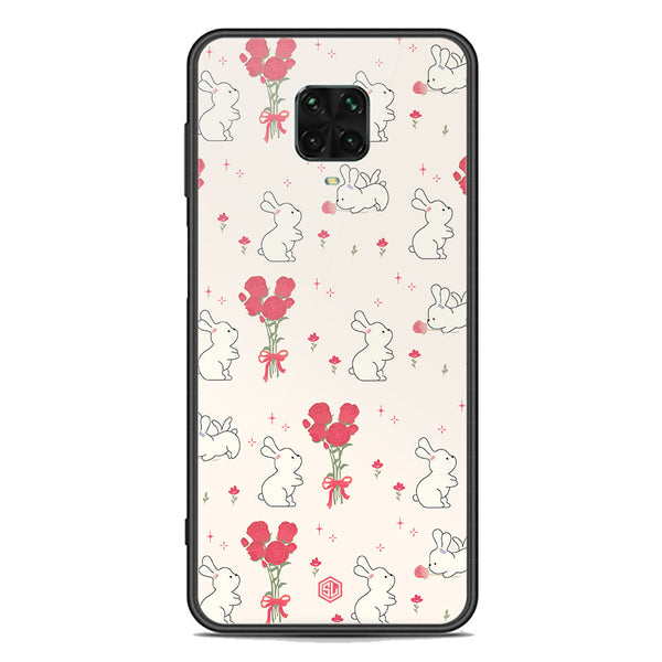Cute Korean Series Soft Phone Case - Premium Glass Case - Design 6 - Xiaomi Redmi Note 9 Pro
