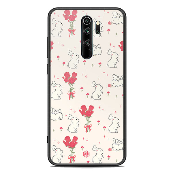 Cute Korean Series Soft Phone Case - Premium Glass Case - Design 6 - Xiaomi Redmi Note 8 Pro