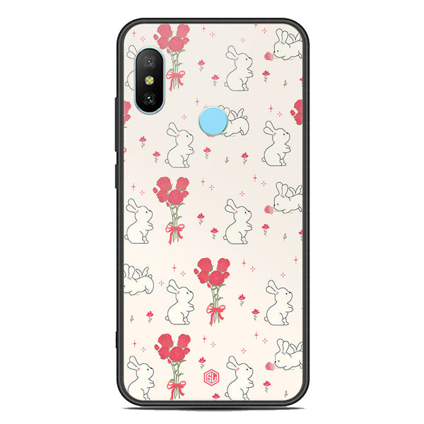 Cute Korean Series Soft Phone Case - Premium Glass Case - Design 6 - Xiaomi Redmi Note 6 Pro