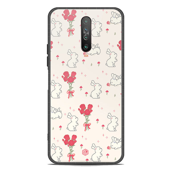 Cute Korean Series Soft Phone Case - Premium Glass Case - Design 6 - Xiaomi Redmi K30
