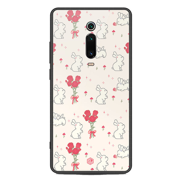 Cute Korean Series Soft Phone Case - Premium Glass Case - Design 6 - Xiaomi Redmi K20
