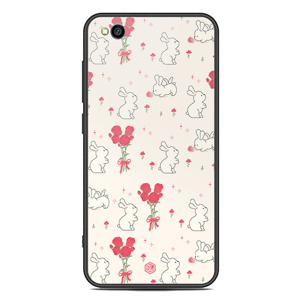 Cute Korean Series Soft Phone Case - Premium Glass Case - Design 6 - Xiaomi Redmi Go
