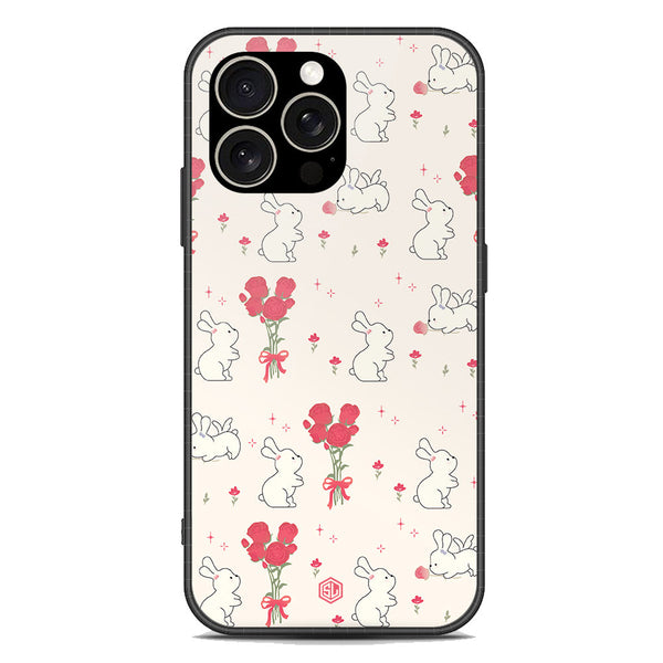 Cute Korean Design Series Soft Phone Case - Premium Glass Case - Design 6 - iPhone 15 Pro