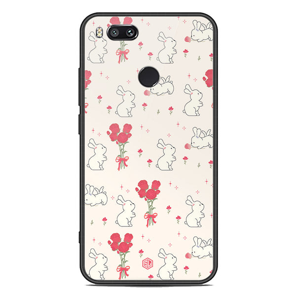 Cute Korean Series Soft Phone Case - Premium Glass Case - Design 6 - Xiaomi Mi A1 / Mi 5X