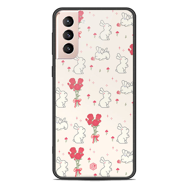 Cute Korean Design Series Soft Phone Case - Premium Glass Case - Design 6 - Samsung Galaxy S22 5G