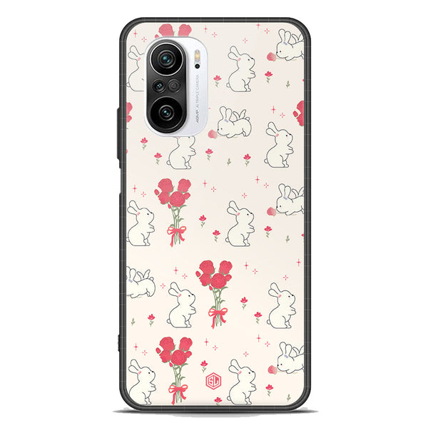 Cute Korean Series Soft Phone Case - Premium Glass Case - Design 6 - Xiaomi Mi 11X