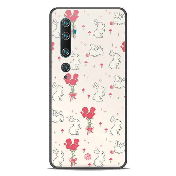 Cute Korean Series Soft Phone Case - Premium Glass Case - Design 6 - Xiaomi Mi Note 10