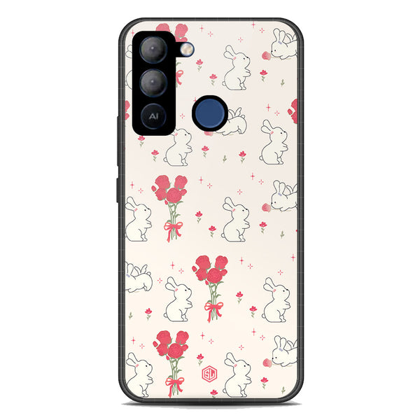 Cute Korean Series Soft Phone Case - Premium Glass Case - Design 6 - Tecno Pop 5 LTE