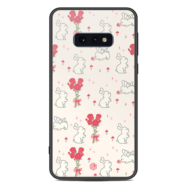 Cute Korean Design Series Soft Phone Case - Premium Glass Case - Design 6 - Samsung Galaxy S10e