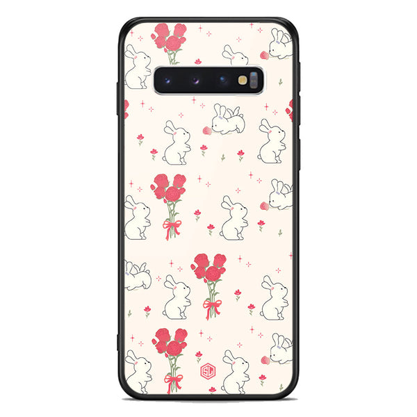 Cute Korean Design Series Soft Phone Case - Premium Glass Case - Design 6 - Samsung Galaxy S10 5G