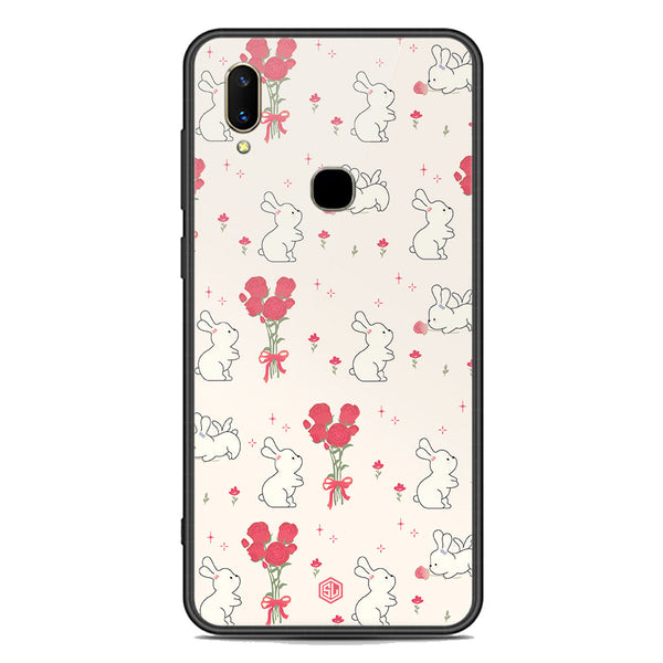 Cute Korean Design Series Soft Phone Case - Premium Glass Case - Design 6 - Vivo V11 Pro