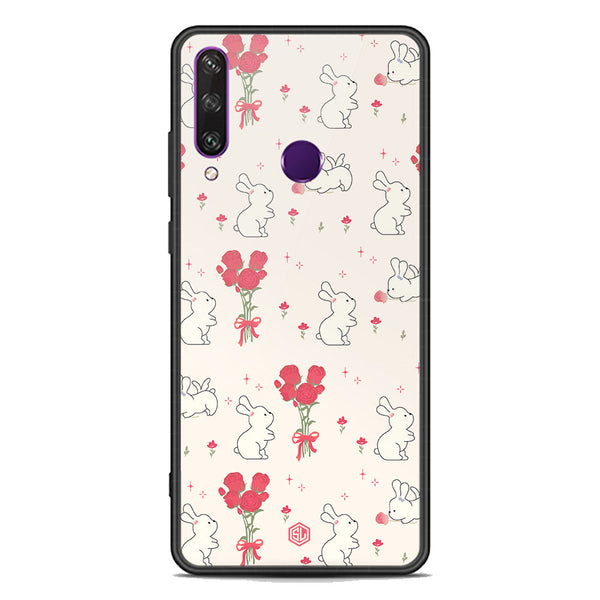 Cute Korean Design Series Soft Phone Case - Premium Glass Case - Design 6 - Huawei Y6p