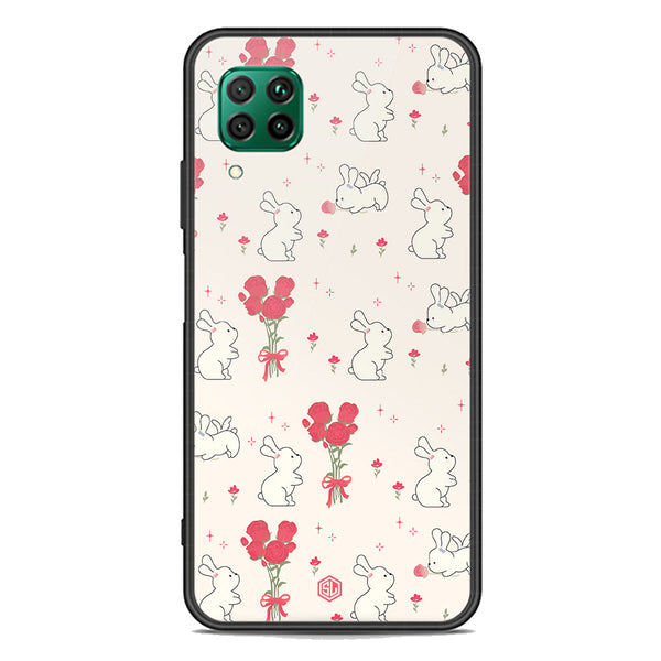 Cute Korean Design Series Soft Phone Case - Premium Glass Case - Design 6 - Huawei Nova 6 SE