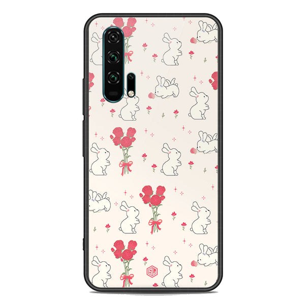Cute Korean Design Series Soft Phone Case - Premium Glass Case - Design 6 - Honor 20