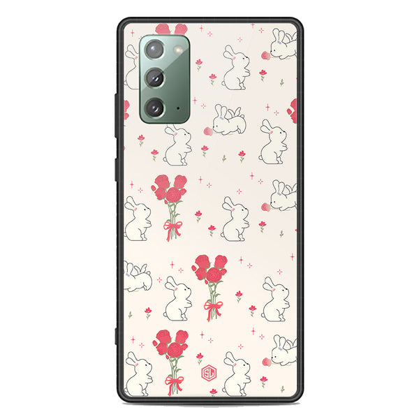 Cute Korean Design Series Soft Phone Case - Premium Glass Case - Design 6 - Samsung Galaxy Note 20