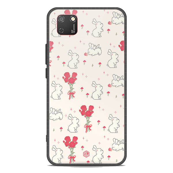 Cute Korean Design Series Soft Phone Case - Premium Glass Case - Design 6 - Honor 9S