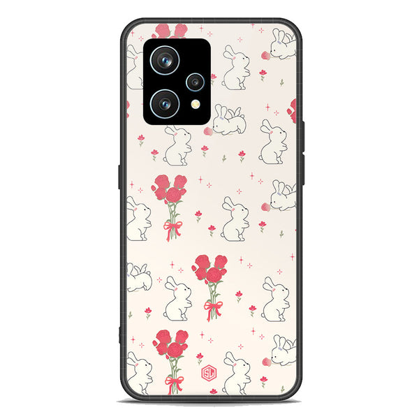 Cute Korean Design Series Soft Phone Case - Premium Glass Case - Design 6 - Realme Narzo 50 Pro