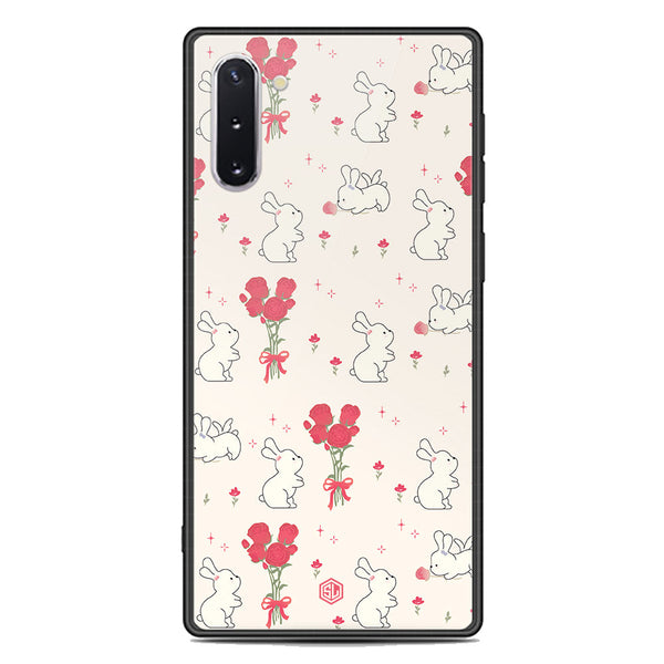 Cute Korean Design Series Soft Phone Case - Premium Glass Case - Design 6 - Samsung Galaxy Note 10