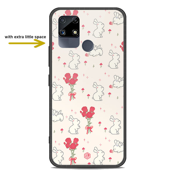 Cute Korean Design Series Soft Phone Case - Premium Glass Case - Design 6 - Realme 30A
